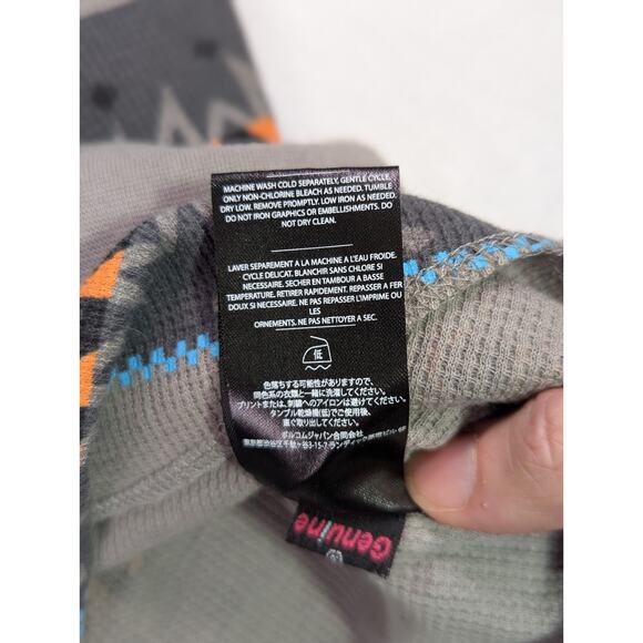 Volcom Size XL Striper Crew Thermal Long Sleeve Gray,Blue,Orange,Black - Picture 6 of 11